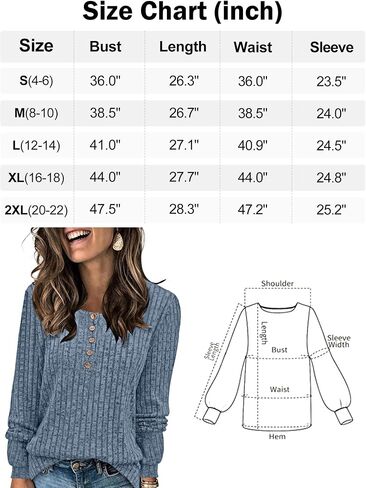 Sweater for Women Long Sleeve Henley Shirts Tunic Tops to Wear with Leggings crew neck Sweaters Trendy 2025 in Saudi Arabia
