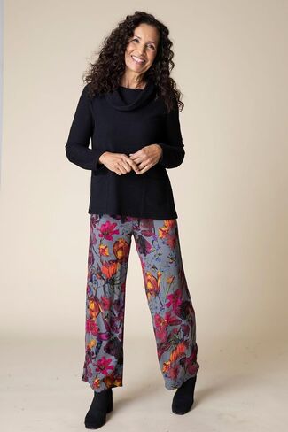 Habitat Women's Ripple Effect Cowl Neck Pocket Top - 16010 in Saudi Arabia