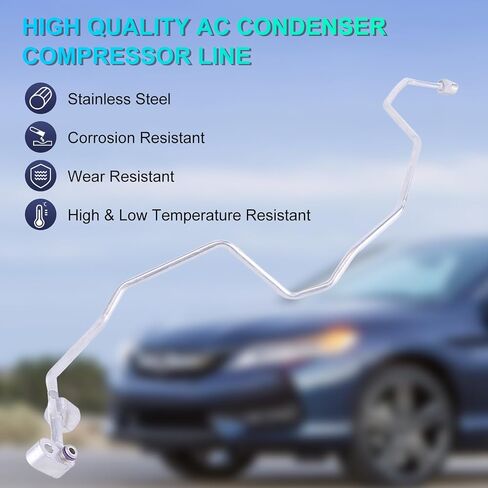 80341-T2F-A01 80341T2FA01 خط أنبوب استقبال خرطوم AC المعدني متوافق مع خط ضاغط Honda Accord 2013-2016 AC in Kuwait