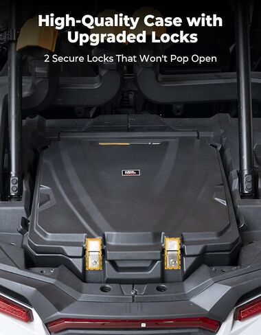 Kemimoto 100L (26.4 جالون) صندوق تخزين البضائع الخلفي UTV متوافق مع 2019-2023 Polaris RZR XP1000 / XP4 1000 ، ويتميز بلوحة تكتيكية وسرير لتخزين السرير in Saudi Arabia
