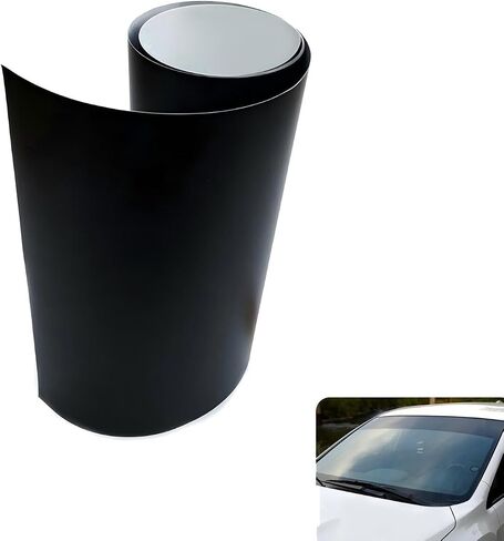 Car Sun Visor Strip Tint Film, Windshield Tint Strip, Heat-Resistant & Waterproof, DIY Protect Shade Sticker Decoration, Universal for Most Cars (Black) in Saudi Arabia