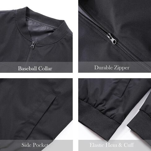 Men's Bomber Jacket Lightweight Casual Stylish Windbreaker Motorcycle Coat Chaqueta Para Hombre Spring Fall Outfits in Saudi Arabia