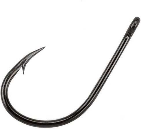 Mustad Mustad Ultra Point 2 X سلك رفيع Kirbed Big Gun Open Eye Siwash Hook 'حزمة من حجم النيكل الأسود in Kuwait