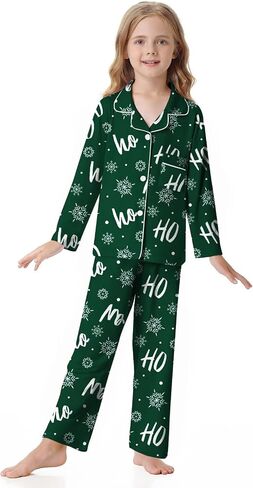 umeyda Girls & Womens Modal Pajamas مجموعة ناعمة طويلة الأكمام 2 قطع أسفل PJS in Saudi Arabia