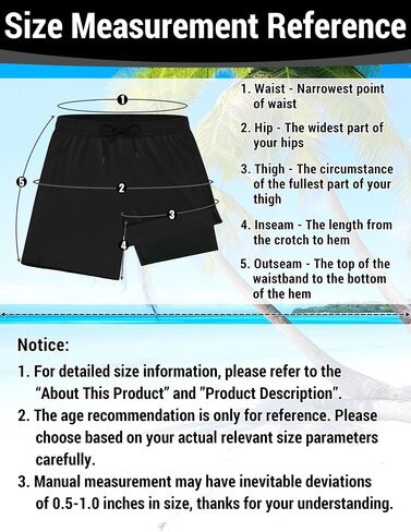 Olreco Mens Swim Trunks with Compression Liner 7 Inch Quick Dry Mens Bathing Suit Men Swim Shorts Men's Board Shorts Swimwear in Kuwait