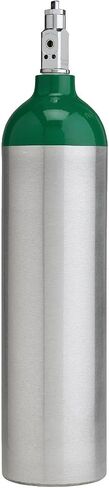 Lightning X Portable Aluminum Medical Oxygen Cylinder, D Size w/CGA-870 Post Valve for Home & EMS Use, Ships Empty, Requires Prescription to Fill in Kuwait