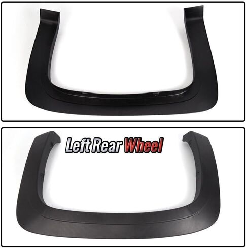 تنطبق على Fender Flares المحدد للفترة 2007-2013 Chevy Silverado 1500/2500HD/3500HD BED LING (78.0 "/97.6") - أسود محكم - متوافق فقط مع Chevy ، وليس GMC Sierra - مجموعة من 4 in Kuwait