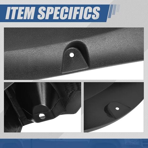 Fender Fender Auto Fender Flares متوافقة مع Toyota Tundra 2nd Gen 2007-2013 ، وملفات العجلات التي تضع طرازًا قابلاً للطلاء ، والأسود غير اللامع (عرض 2 بوصات ، 4 مساءً) in Saudi Arabia