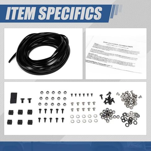 Fender Fender Auto Fender Flares متوافقة مع Toyota Tundra 2nd Gen 2007-2013 ، وملفات العجلات التي تضع طرازًا قابلاً للطلاء ، والأسود غير اللامع (عرض 2 بوصات ، 4 مساءً) in Saudi Arabia