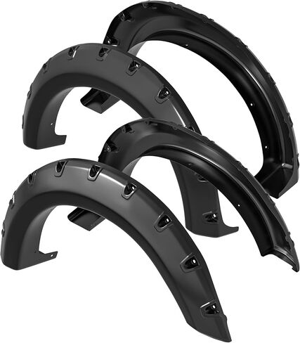 Fender Fender Tlares: متوافق مع Ford F150 2009-2014-مجموعة نمط برشام الجيب السلس على الطرق الوعرة والخلفية (غير رابتور) in Saudi Arabia