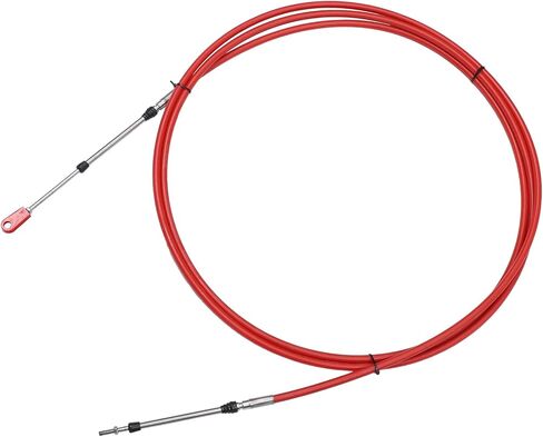 Motoforti 1pcs 13ft 157 Inch Marine Type 3300/33C Throttle Shift Remote Control Box Cable with Clevis for Yamaha Outboard Engine Boat Motor Steering System Red Long-lasting in Saudi Arabia