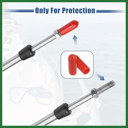 Motoforti 1pcs 13ft 157 Inch Marine Type 3300/33C Throttle Shift Remote Control Box Cable with Clevis for Yamaha Outboard Engine Boat Motor Steering System Red Long-lasting in Saudi Arabia