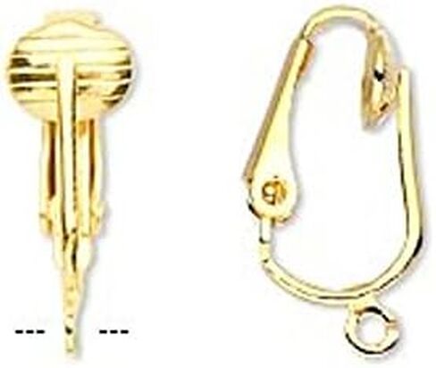20pc Gold Silver Nickel Free Simple Elegant Pierced Look Clip on DIY Earring Converter Kit-Change and Fix Pierced Earrings to Comfortable Clip On in Saudi Arabia