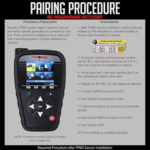 PDQ TPMS 315 MHZ مستشعر ضغط الإطارات 4 حزمة جذع معدني لتويوتا لكزس سليل استبدال مباشر لجزء OE # 42607-0C091 | 42607-0C101 in Saudi Arabia