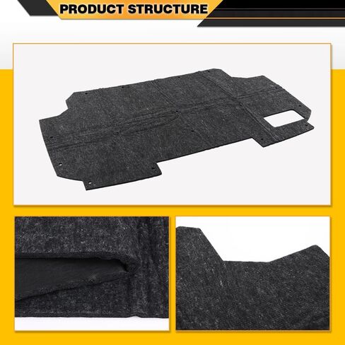 Hood Insulation Pad with Clips Compatible with Ford F150 Bronco F250 F350 1987-1991 in Saudi Arabia