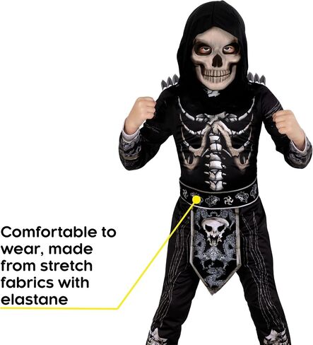 Morph Skeleton Costume Kids Ninja Costume Kids, Scary Halloween Costumes For Boys Ninja Skeleton Costumes Boys in Saudi Arabia