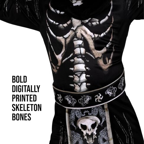 Morph Skeleton Costume Kids Ninja Costume Kids, Scary Halloween Costumes For Boys Ninja Skeleton Costumes Boys in Saudi Arabia