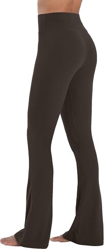 High Waist Flare Leggings for Women Tummy Control Bootcut Mini Flared Yoga Pants for Workout Gym Casual in Saudi Arabia