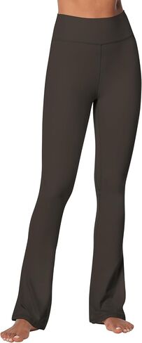 High Waist Flare Leggings for Women Tummy Control Bootcut Mini Flared Yoga Pants for Workout Gym Casual in Saudi Arabia