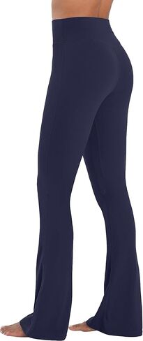 High Waist Flare Leggings for Women Tummy Control Bootcut Mini Flared Yoga Pants for Workout Gym Casual in Saudi Arabia