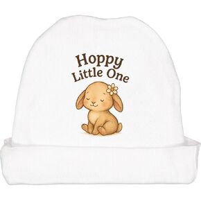 inktastic Hoppy Little 1 Cute Bunny Illustration Baby Beanie Hat in Kuwait