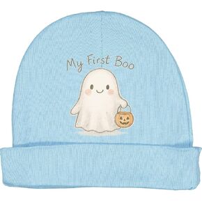 inktastic My First Boo Cute Ghost Halloween Outfit Baby Beanie Hat in Kuwait