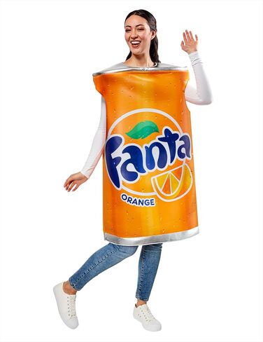 Rubies Coca-Cola: Orange Fanta Costume للبالغين ، جنسيًا بحجم واحد in Saudi Arabia