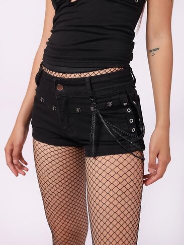 Sacina Gothic Punk Layered Black Star Pants Chain, Star Wallet Belt Chain, Goth Grunge Emo Punk Accessories in Saudi Arabia