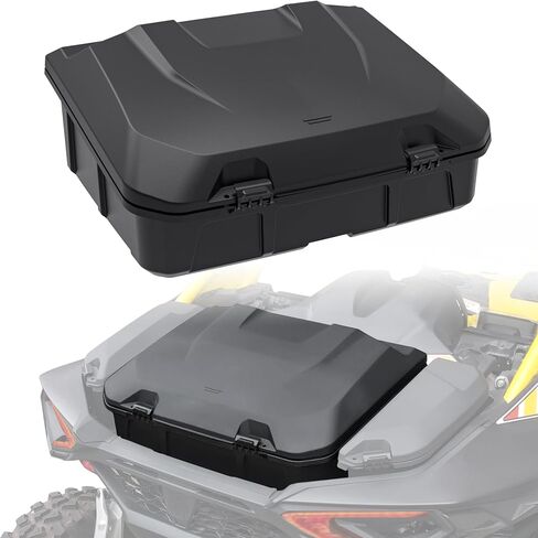 96L Rear Cargo Box for Can-Am Maverick R, Waterproof LinQ Poly Cargo Bed Storage Box Large Tool Bin Organizer for Can Am Maverick R X RS 2024+ Accessories, Replace #715007182 in Saudi Arabia
