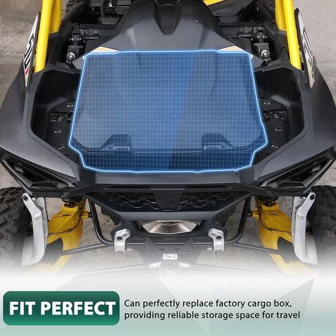 96L Rear Cargo Box for Can-Am Maverick R, Waterproof LinQ Poly Cargo Bed Storage Box Large Tool Bin Organizer for Can Am Maverick R X RS 2024+ Accessories, Replace #715007182 in Saudi Arabia