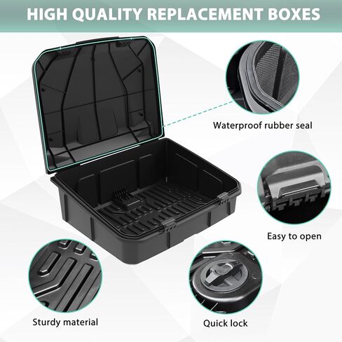 96L Rear Cargo Box for Can-Am Maverick R, Waterproof LinQ Poly Cargo Bed Storage Box Large Tool Bin Organizer for Can Am Maverick R X RS 2024+ Accessories, Replace #715007182 in Saudi Arabia