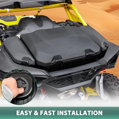 96L Rear Cargo Box for Can-Am Maverick R, Waterproof LinQ Poly Cargo Bed Storage Box Large Tool Bin Organizer for Can Am Maverick R X RS 2024+ Accessories, Replace #715007182 in Saudi Arabia