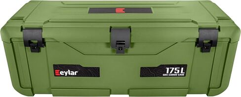 علبة شحن SRX-175-صندوق تخزين مقاوم للماء 175L للتخييم ، معدات سرير على الطرق الوعرة-تخزين قابلية للخدمة الثقيلة مع غطاء غاز غاز ، تصميم قابل للتكديس ودرج منظم داخلي (رمادي) in Saudi Arabia