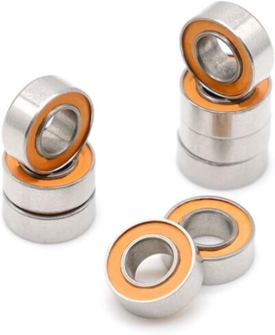 （10pcs） SMR84RS CB 4x8x3 مم من الفولاذ المقاوم للصدأ كرة سيراميك هجين تحمل ABEC-7 يجلب MR84 SMR84 RS 2RS in Saudi Arabia