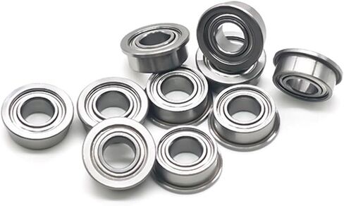 10 PCS MF105ZZ 5x10x4 mm Flange Bearing ABEC-7 Miniature Flanged MF105 Z ZZ Ball Bearings in Saudi Arabia