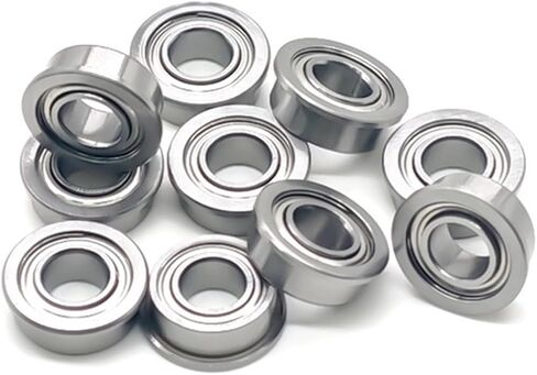 10 PCS MF105ZZ 5x10x4 mm Flange Bearing ABEC-7 Miniature Flanged MF105 Z ZZ Ball Bearings in Saudi Arabia