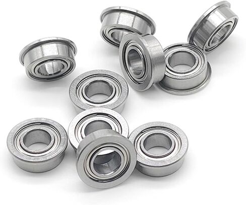 10 PCS MF105ZZ 5x10x4 mm Flange Bearing ABEC-7 Miniature Flanged MF105 Z ZZ Ball Bearings in Saudi Arabia