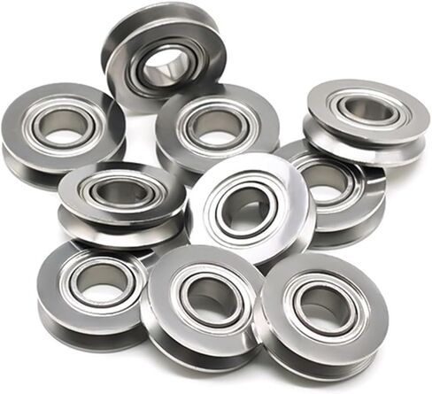 5PCS Stainless Steel SV6-16ZZ Roller Bearing 6X16X4 mm Guide Rail Pulley V-Shaped Bearing SV6-16 SV6-16Z in Saudi Arabia