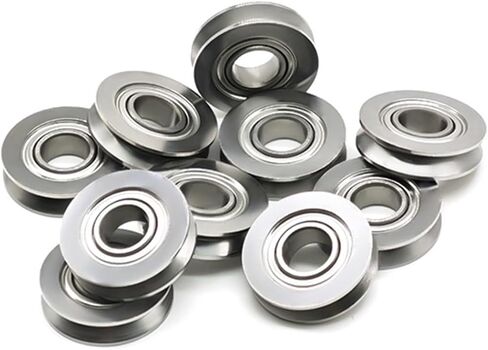 5PCS Stainless Steel SV6-16ZZ Roller Bearing 6X16X4 mm Guide Rail Pulley V-Shaped Bearing SV6-16 SV6-16Z in Saudi Arabia