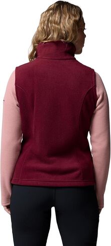 Columbia Womens Benton Springs Fleece Vest, Rich Wine, X-Small in Saudi Arabia