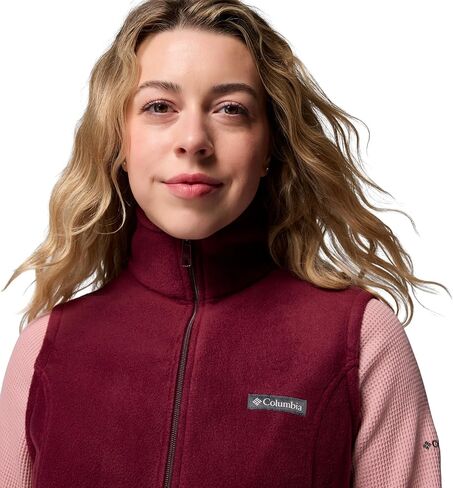 Columbia Womens Benton Springs Fleece Vest, Rich Wine, X-Small in Saudi Arabia