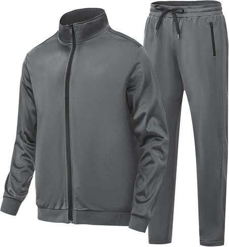HODOSPORTS Mens Tracksuits Sweatsuits for Men 2 Piece Sets Outfits Full Zip Casual Jogging Suit Sets Athletic Warm Up Suits in Saudi Arabia