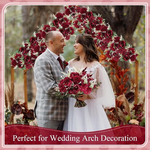 Lyrow 8 Pcs Artificial Peony Flowers Fake Peony Silk Hydrangea Bouquet Elegant Flowers for Wedding Decoration Indoor Faux Realistic Flowers for Home Party Table Centerpieces Floral Arrangement(Blue) in Kuwait