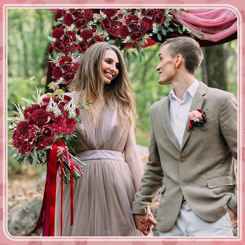 Lyrow 8 Pcs Artificial Peony Flowers Fake Peony Silk Hydrangea Bouquet Elegant Flowers for Wedding Decoration Indoor Faux Realistic Flowers for Home Party Table Centerpieces Floral Arrangement(Blue) in Kuwait