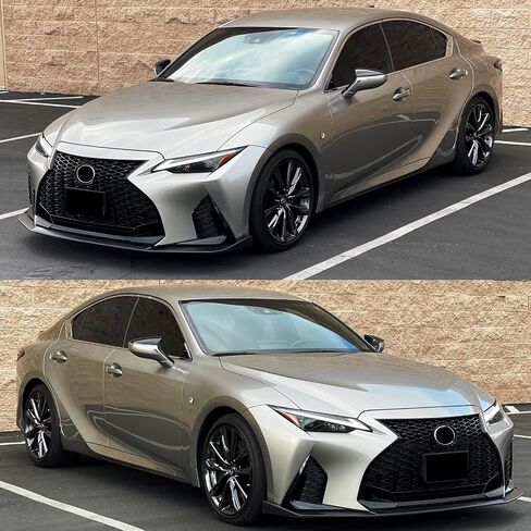 Ikon Motorsports ، Lip الأمامي الوفير متوافق مع 2021-2025 لكزس IS350 F Sport Trim Only ، Ikon Matte Black ABS DAM Front Cinfler SPOILER SPOILER LOWER ، 2022 2023 2024 in Saudi Arabia
