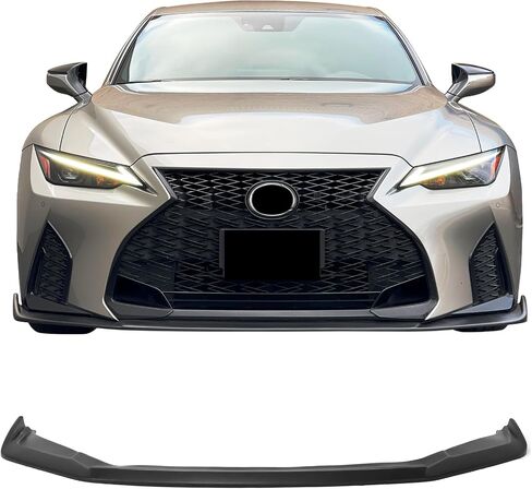 Ikon Motorsports ، Lip الأمامي الوفير متوافق مع 2021-2025 لكزس IS350 F Sport Trim Only ، Ikon Matte Black ABS DAM Front Cinfler SPOILER SPOILER LOWER ، 2022 2023 2024 in Saudi Arabia