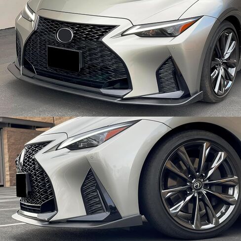Ikon Motorsports ، Lip الأمامي الوفير متوافق مع 2021-2025 لكزس IS350 F Sport Trim Only ، Ikon Matte Black ABS DAM Front Cinfler SPOILER SPOILER LOWER ، 2022 2023 2024 in Saudi Arabia