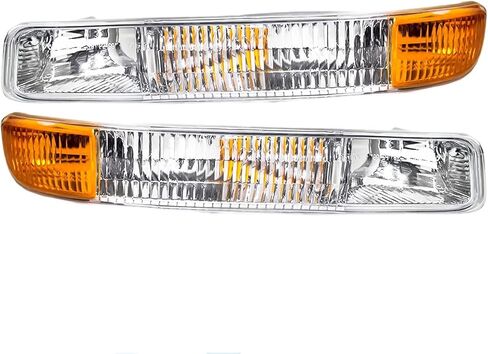 Parking Lights For 2000 2001 2002 2003 2004 2005 2006 Chevy Suburban 1500 2500 Tahoe Base LS LT - Fits Driver Side and Passenger Side - Parking Running Light Assembly Includes Lens and Housing in Saudi Arabia