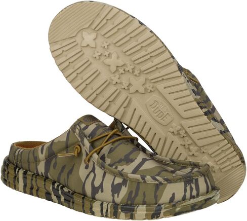 HEYDUDE Wally Slip Mossy Oak BTML Olive Tree Camo Size 7, Mens Shoes, Slip-on Loafers, Comfortable & Light-Weight in Saudi Arabia