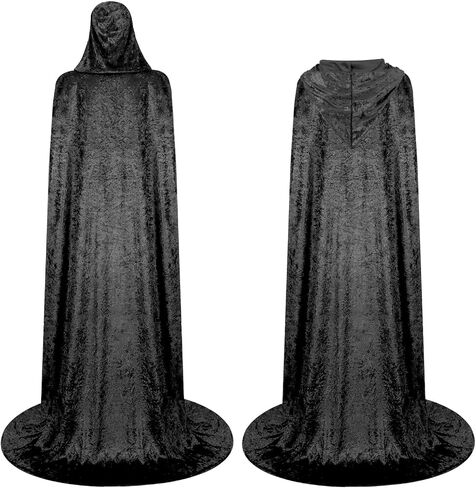 Hooded Cloak Cape for Unisex Adults - Velvet Halloween Cosplay Costume in Saudi Arabia